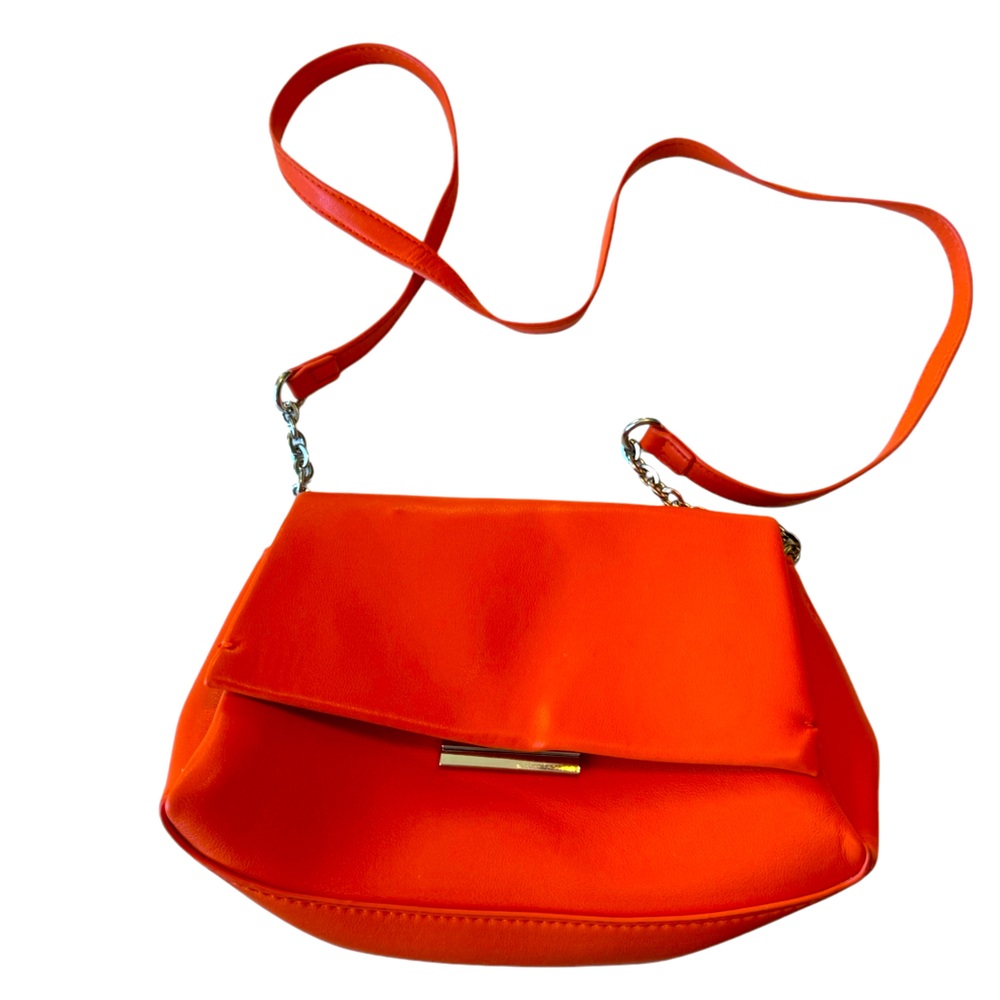 Retro C&A Orange Poly Women’s Fun Shoulder Bag Purse Minty